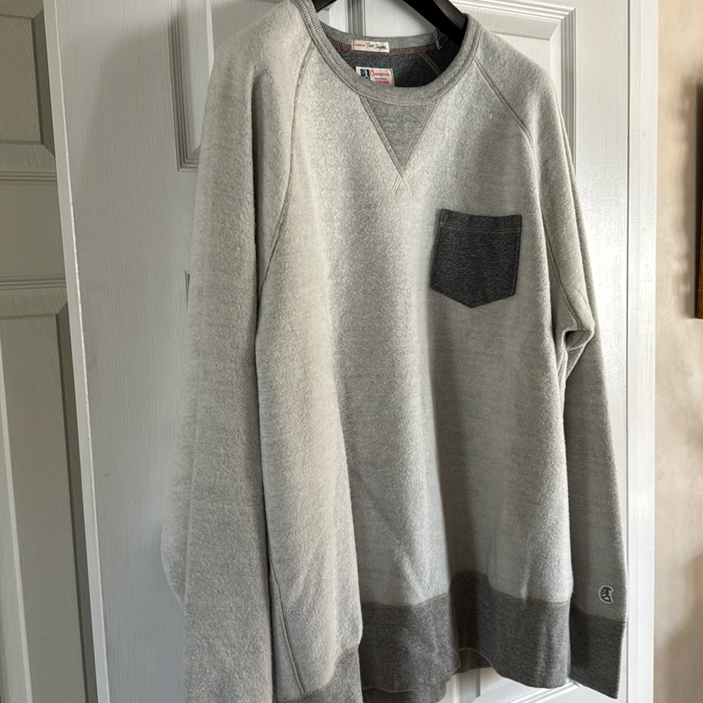 Champion Sportswear light sweatshirt issued by Todd Snyder.